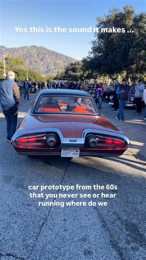 Charles Phoenix on Instagram: "How to make an entrance at a car show ... Jay Leno shows us how it is done ... in his 1964 Chrysler Turbine car .. . One of 55 prototypes ever made with a jet style turbine engine ... and yes, this is the sound the car makes !!! ... @jaylenosgarage"