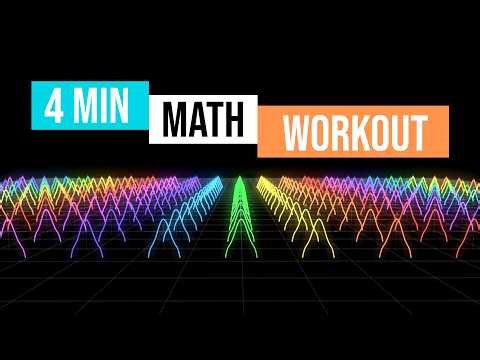 I Programmed a 4-MIN MATH WORKOUT (If math functions could dance)