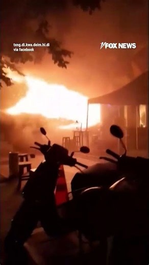 WATCH: Panicked crowd escapes from DEADLY fire as flames burst from Bangkok bar