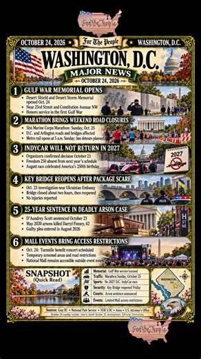 Washington D.C. October 24th, 2026 #georgetown #capitolhill #dupontcircle #adamsmorgan #navyyard