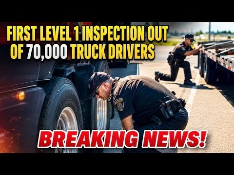 First Full Level 1 Inspection Out of 70,000 Truck Drivers Recorded to educate truck drivers 