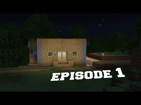 Building starter house 🏠/episode 1/Minecraft