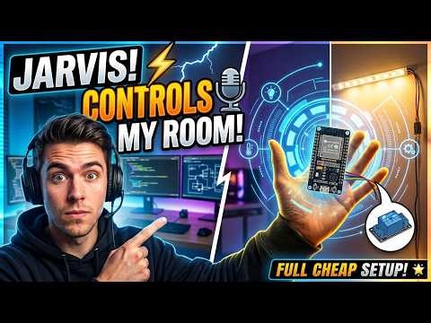 JARVIS AI Home Automation: Control ESP32 Lights with Python!
