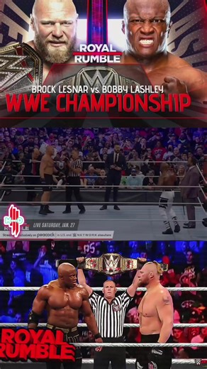 Brock Lesnar vs. Bobby Lashley - WWE Title Match Highlights