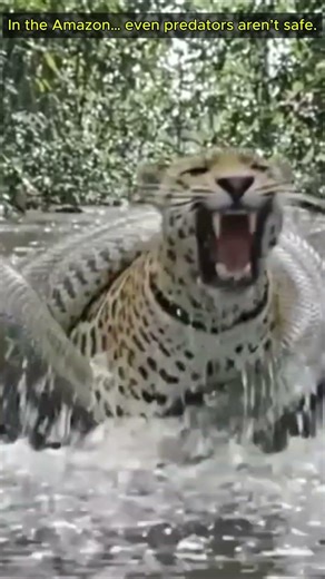 Jaguar vs Python – Apex Predator Gets Destroyed #animals #wildlife #jaguar #anaconda #predator
