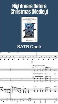 Nightmare Before Christmas (Medley) | SATB Choir | Arr. Alan Billingsley #nightmarebeforechristmas