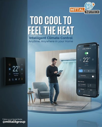Intelligent Climate Control - Anytime, Anywhere in your Home! #indore #smarthome #iot #digitalindia
