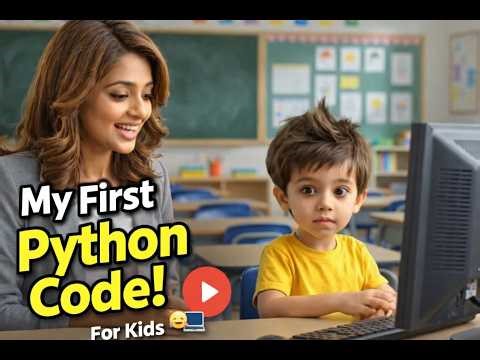 Learn Python for Kids | First Program (Hello Python) | Fun Animation 🎬