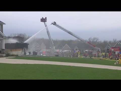 Crews battle large house fire in Orchard Park
