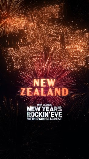 ...and the first to enter 2026 is New Zealand! 🎊 Happy New Year! #RockinEve | Dick Clark's New Year's Rockin' Eve