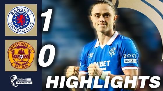Rangers 1-0 Motherwell | HIGHLIGHTS | William Hill Premiership