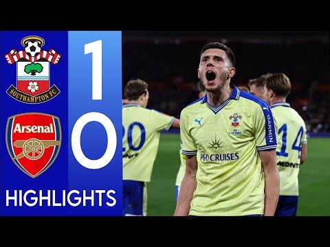 arsenal vs southampton 0-1 Highlights & Goals • FA Cup • Ross Stewart & Shea Charles & Gyökeres Goal