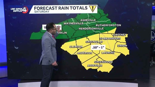 Tracking Saturday rain