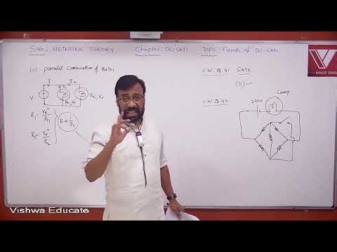 GATE 2026 | Network Analysis | Bulbs 1, CWB On Bulbs & Mesh Analysis | Prof. Muneender