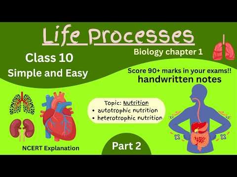 Life Processes | Class 10 biology chapter 1 | NCERT explanation | simple & easy | Handwritten notes