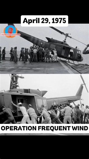 OTD: April 29, 1975- Saigon’s Final Hours 🚁 Operation Frequent Wind #onthisday #vietnamwar #history