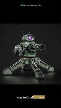 Sci-Fi Combat Robot Tutorial - Teaser & Course Overview #3dsmax
