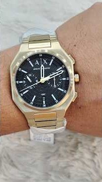 Armani Exchange New Launch Premium Golden Watch Shorts Review #fullpackage #shorts