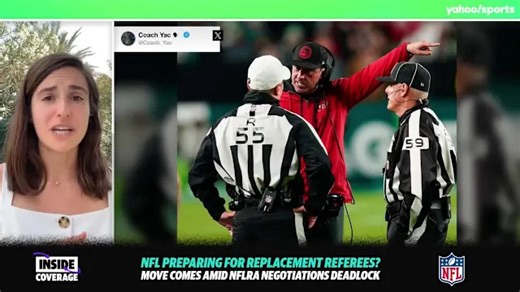 What are the sticking points between the NFL and referees association?