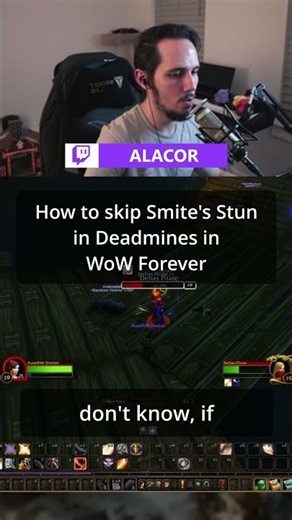 How to Skip Smite's Stun in Deadmines in WoW Forever! #gaming #worldofwarcraft #forever