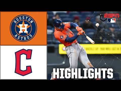Houston Astros vs. Cleveland Guardians | Full Game Highlights | ESPN MLB