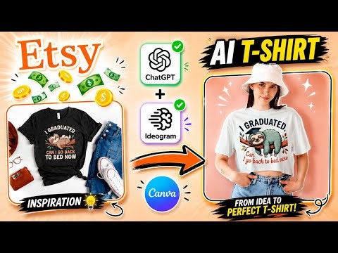 Design Best-Selling Etsy T-Shirts with AI in Minutes! 