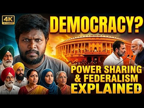 భారత ప్రజాస్వామ్యం Explained | Power Sharing, Federalism & Democracy Success | CBSE Civics