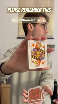 Learn This SIMPLE Mind Reading Card Trick In 1 Minute! - Tutorial #magic #tricks #tutorial