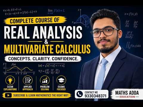 Real Analysis | Multivariable Calculus | PDE Full Course