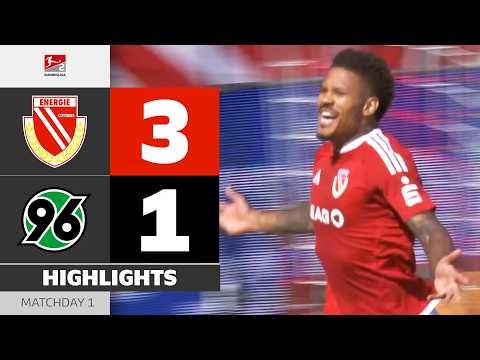 INCREDIBLE START! | ENERGIE COTTBUS - HANNOVER 96 | Highlights | Matchday 1 - Bundesliga 2 2026/27