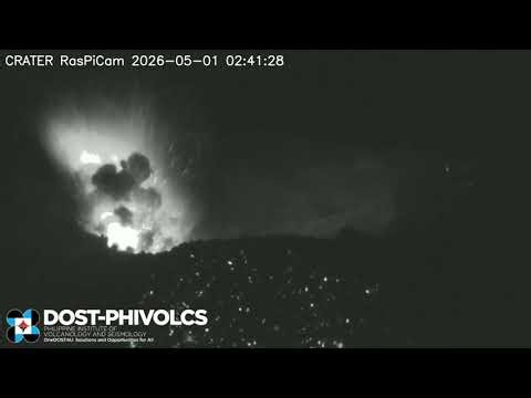 Minor Strombolian activity at the summit crater of Mayon Volcano | GMA News