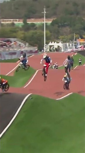 Jason Noordam taking the win in the LCQ for 1/4 finals #shorts #bmx #racing #worldcup