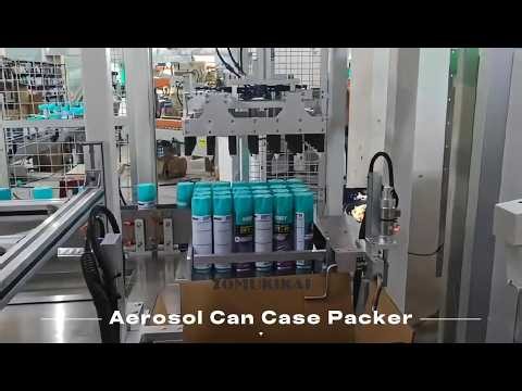 ATEX Explosion Proof Aerosol Can Case Packing Machine #packaging #carton #automatic #equipment