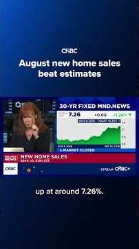 August new home sales beat estimates