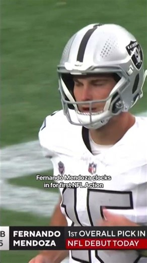 Fernando Mendoza checks in for first NFL Action