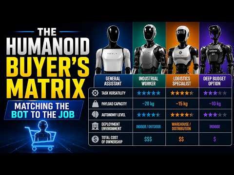 The Humanoid Buyer’s Matrix 🤖 | Match the Right Robot to the Job