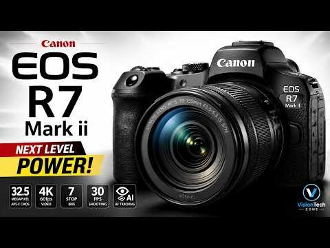 Canon EOS R7 Mark II Leaks: 39MP Stacked Sensor & 8K Video! 40fps & AI Autofocus 2.0?