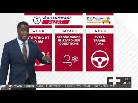 Cleveland weather forecast: High winds and blowing snow on Monday