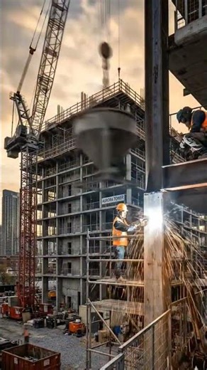 Luxury High-Rise Tower Build 🏙️ #HighRise #LuxuryBuilding #ConstructionLife