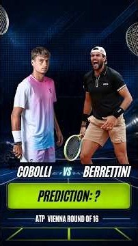 Flavio Cobolli vs Matteo Berrettini ATP Vienna Prediction #tennis #fyp #shorts #atp