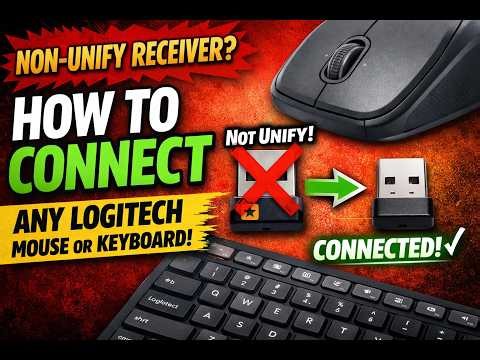 How to Pair Logitech Non-Unifying USB Receiver with a mouse or Keyboard