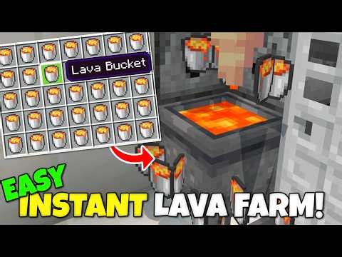 INSTANT LAVA FARM Tutorial! 4,560/Hour! Minecraft Bedrock Edition (MCPE Xbox PS5 PC)