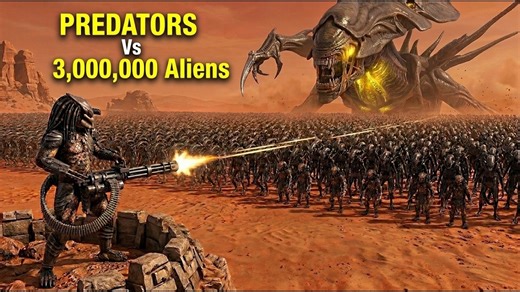 Predators vs 3,000,000 Aliens - Who will win?