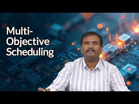 Multi Objective scheduling by Mr. S Srikanth