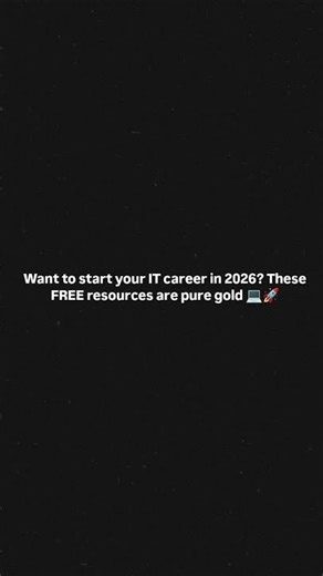 Start Your IT Career in 2026 FREE 🚀 | Python, AI, AWS, Cyber Security & More #ai #tech #shorts