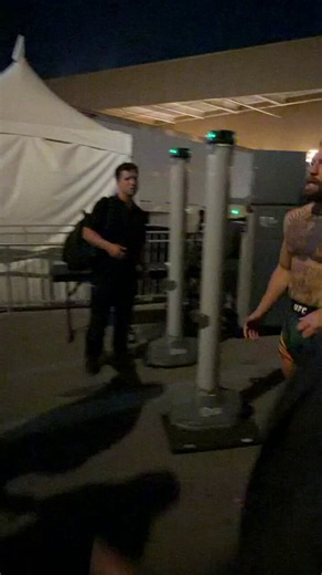 Conor McGregor leaving the arena immediately after #UFC329