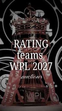 Which WPL team had the best 2027 auction?