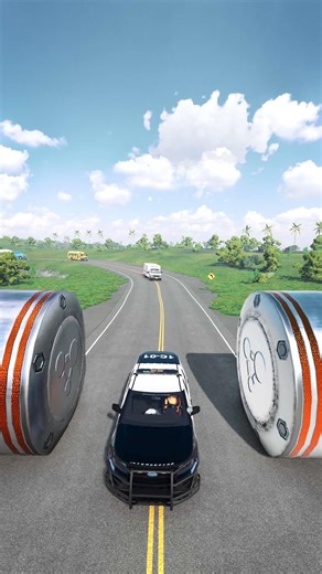 The Funniest Crusher Gauntlet Test! 💥 #beamng