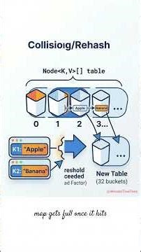Internal working of a hashmap in Java #coding #tech #learning