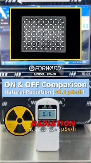 Is this safe? Testing FW-X1 X-ray radiation ☢️Door open vs closed — see the difference. 🛡️